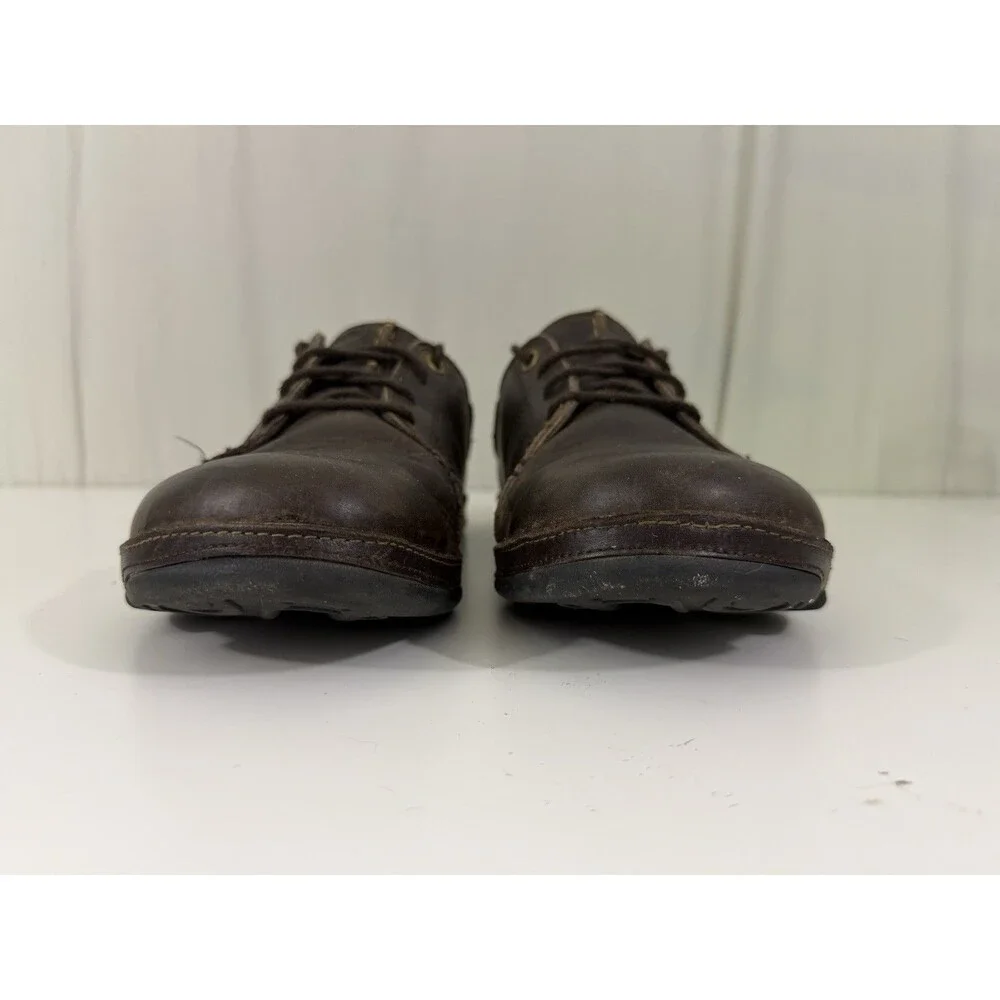 OluKai Hano Men’s Brown Leather Shoes Oxford Lace-Up Sneaker Casual Size 9 EU 42